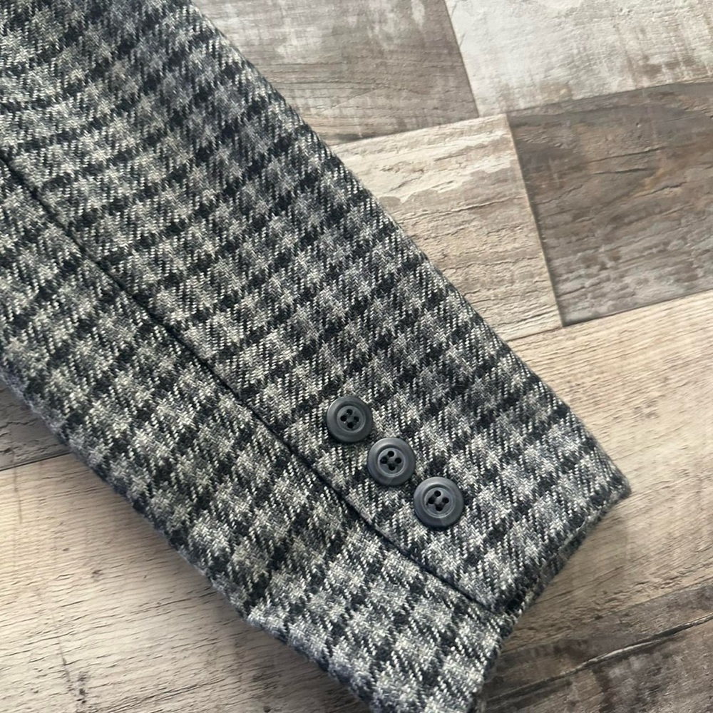 Vintage Lord & Taylor Black And Grey Plaid Petite (10) Women’s Blazer - Picture 8 of 8